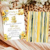 ベビーが紅茶パーティーの赤ちゃんシャワーを醸造している 招待状