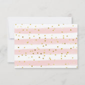 ベビーが紅茶パーティー赤ちゃんシャワーありがとう サンキューカード (裏面)