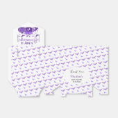 ベビーが紫色のハロウィーンの赤ちゃんシャワーを醸造している フェイバーボックス (折り畳みなし)