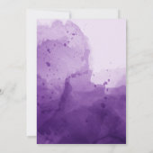 ベビーが紫色のハロウィーンの赤ちゃんシャワーを醸造している 招待状 (裏面)