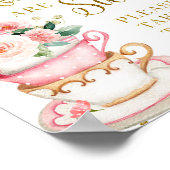 ベビーが茶パーティーを醸造している ポスター (角)