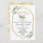 ベビーが茶室の緑のシャワーを誘っている シーズンカード (正面/裏面)