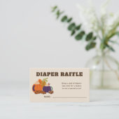 ベビーが赤ちゃんシャワーおむつラッフルを醸造している エンクロージャーカード (スタンド正面)