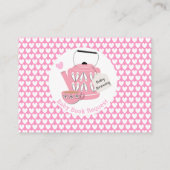 ベビーが赤ちゃんシャワーのブックリクエストを醸造している エンクロージャーカード (裏面)