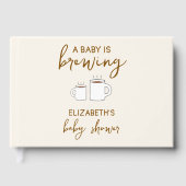 ベビーが赤ちゃんシャワーを浴びる ゲストブック (正面)