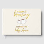 ベビーが赤ちゃんシャワーを浴びる ゲストブック (正面)