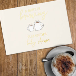 ベビーが赤ちゃんシャワーを浴びる ゲストブック