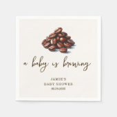 ベビーが赤ちゃんシャワーを浴びる スタンダードカクテルナプキン (正面)