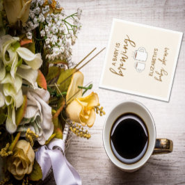 ベビーが赤ちゃんシャワーを浴びる スタンダードカクテルナプキン