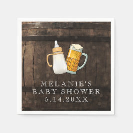 ベビーが赤ちゃんシャワーを浴びる スタンダードカクテルナプキン