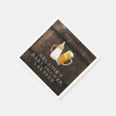 ベビーが赤ちゃんシャワーを浴びる スタンダードカクテルナプキン (角)