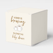 ベビーが赤ちゃんシャワーを浴びる フェイバーボックス (正面サイド)