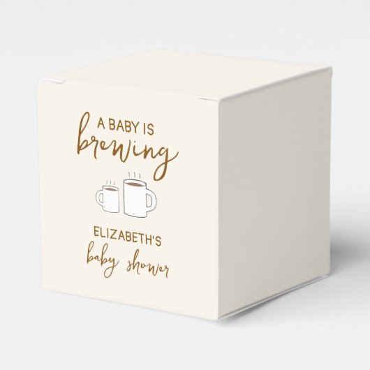 ベビーが赤ちゃんシャワーを浴びる フェイバーボックス (正面サイド)