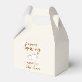 ベビーが赤ちゃんシャワーを浴びる フェイバーボックス (正面サイド)