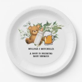 ベビーが赤ちゃんシャワーを浴びる ペーパープレート