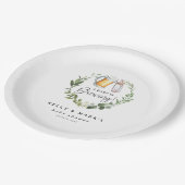 ベビーが赤ちゃんシャワーを浴びる ペーパープレート (アングル)