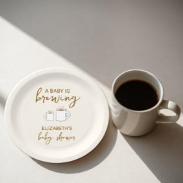 ベビーが赤ちゃんシャワーを浴びる ペーパープレート