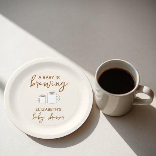 ベビーが赤ちゃんシャワーを浴びる ペーパープレート