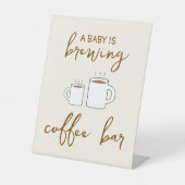 ベビーが赤ちゃんシャワーを浴びる 台座サイン (正面)