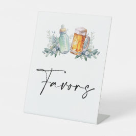 ベビーが赤ちゃんシャワーを浴びる 台座サイン