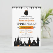 ベビーが赤ちゃんシャワーを浴びる 招待状 (スタンド正面)