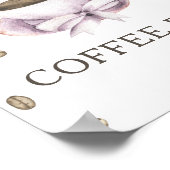 ベビーが赤ちゃんシャワーを醸造しているコーヒーバー ポスター (角)