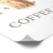 ベビーが赤ちゃんシャワーを醸造しているコーヒーバー ポスター (角)