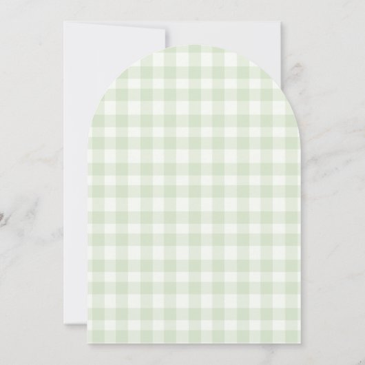 ベビーが赤ちゃんシャワーを醸造男女兼用アーチ 招待状 (裏面)