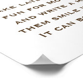 ベビーが赤ちゃんシャワー夜遅くのおむつを醸造している ポスター (角)