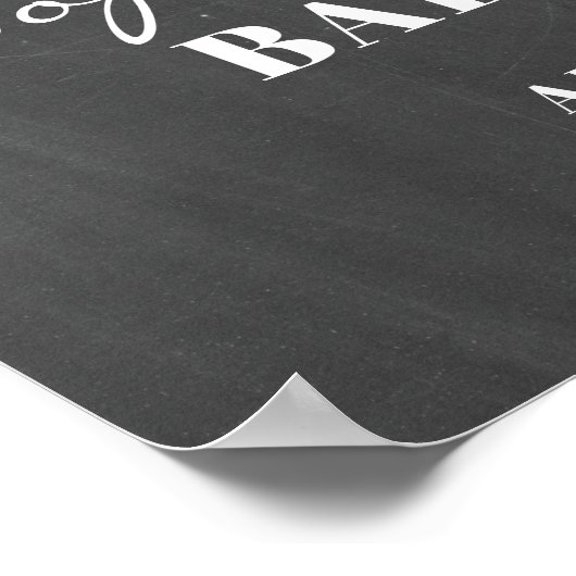 ベビーが赤ちゃんシャワー歓迎ポスターサインを醸造している ポスター (角)