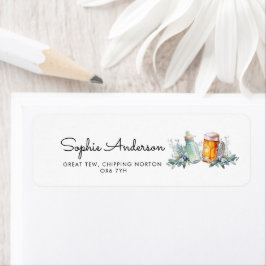 ベビーが赤ちゃんモダンのシャワーを浴びる ラベル