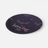 ベビーが赤ちゃん不気味のシャワーを浴びる ペーパープレート (アングル)