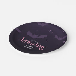 ベビーが赤ちゃん不気味のシャワーを浴びる ペーパープレート