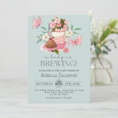 ベビーが赤ちゃん男女兼用のシャワーを浴びる 招待状 (スタンド正面)