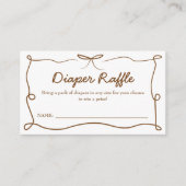 ベビーが醸造おむつラッフルカード エンクロージャーカード (正面)