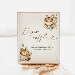 ベビーが醸造おむつラッフルサイン | コーヒーベビー ポスター