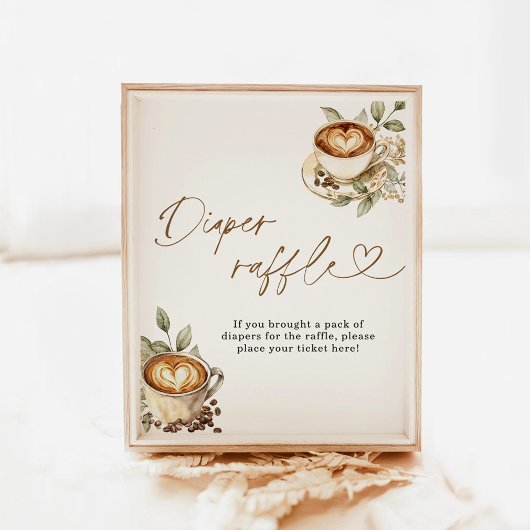 ベビーが醸造おむつラッフルサイン | コーヒーベビー ポスター