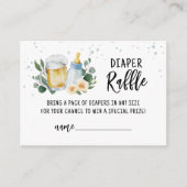 ベビーが醸造おむつラッフルベビーシャワーカード エンクロージャーカード (正面)