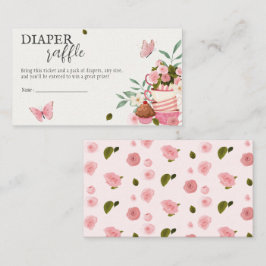 ベビーが醸造おむつラッフルベビーシャワー エンクロージャーカード