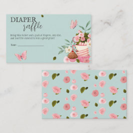 ベビーが醸造おむつラッフルベビーシャワー エンクロージャーカード
