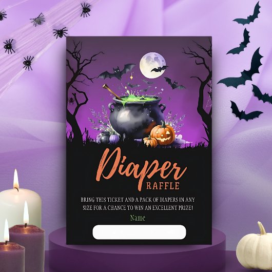 ベビーが醸造おむつラッフルベビーシャワー エンクロージャーカード