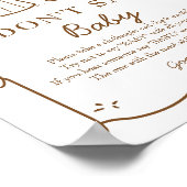 ベビーが醸造されているベビーゲームポスターと言わない ポスター (角)