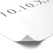 ベビーが醸造しているウェルカムコーヒーベビーシャワーパーティー ポスター (角)