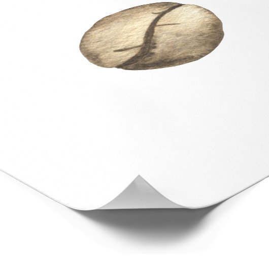 ベビーが醸造しているウェルカムコーヒーベビーシャワーパーティー ポスター (角)