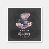 ベビーが醸造している |かわいいハロウィーンの赤ちゃんシャワー スタンダードカクテルナプキン (正面)