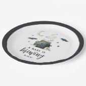 ベビーが醸造している |かわいいハロウィーンの赤ちゃんシャワー ペーパープレート (アングル)