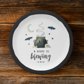 ベビーが醸造している |かわいいハロウィーンの赤ちゃんシャワー ペーパープレート