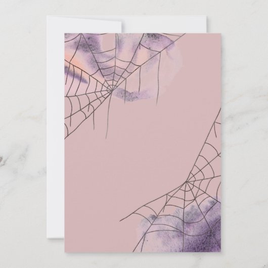 ベビーが醸造している |かわいいハロウィーンの赤ちゃんシャワー 招待状 (裏面)