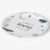 ベビーが醸造している |かわいいハロウィーン赤ちゃんシャワーPap ペーパープレート (アングル)