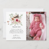 「ベビーが醸造している」アフタヌーンティーベイビーシャワー サンキューカード (正面)